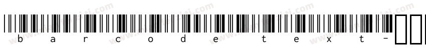 barcode text字体转换